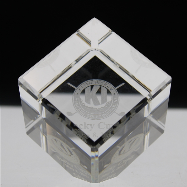 Jacky Cupits 2017 Keith Ingram Memorial Golf Tournament Glass Trophy