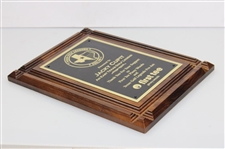 Jacky Cupit's Texas Golf Legends Pro-Am Support Appreciation Plaque