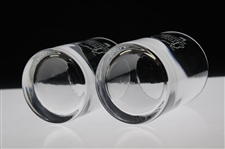 Two (2) Augusta National Golf Club Logo Rocks Glasses