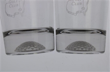 Two (2) Augusta National Golf Club Logo Shot Glasses