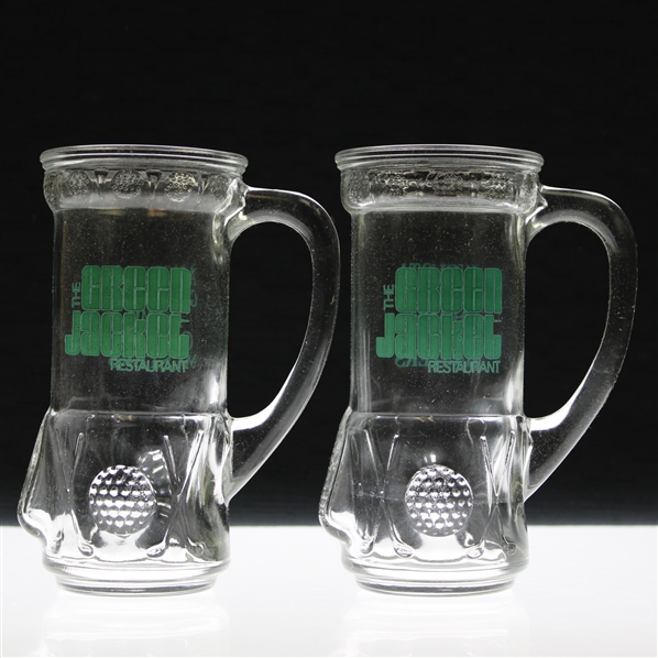 Pair of Classic The Green Jacket Restaurant - Home of the Masters Golf Bag Drinking Glasses