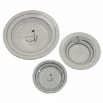 Three (3) Various Classic Masters Logo Ceramic Dishes - Bowl, Dish & Side Platte