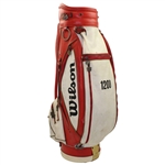 Gene Sarazen Signed Wilson 1200 Red & White Full Size Golf Bag JSA ALOA