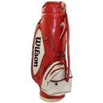 Gene Sarazen Signed Wilson 1200 Red & White Full Size Golf Bag JSA ALOA