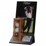 Classic Titleist Advertising Tiger Woods Countertop Display w/Sleeve Pro-90 Golf Balls