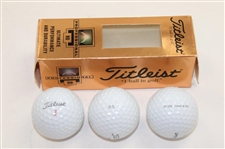 Classic Titleist Advertising Tiger Woods Countertop Display w/Sleeve Pro-90 Golf Balls