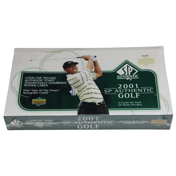 2001 Upper Deck Unopened SP Authentic Green Golf Card Box Set - 4 Cards/Pk - 24 Packs - 915743 - Sealed