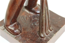 Ben Hogan Styled Mid-Swing Sequence Wooden Golfer Statue 