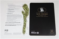 St. Andrews Pouch w/Two (2) Yardage Guides, Three (3) Scorecards, Divot Tool, Tees & Pencil