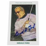 President Gerald Ford Signed Ltd Ed 1992 Mueller Enterprises Card #2410/10000 JSA #AC56155