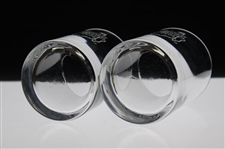 Two (2) Augusta National Golf Club Logo Rocks Glasses
