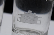 Two (2) Augusta National Golf Club Clubhouse Rocks Glasses