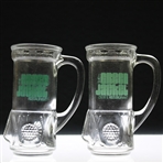 Pair of Classic The Green Jacket Restaurant - Home of the Masters Golf Bag Drinking Glasses