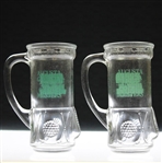 Pair of Classic 'The Green Jacket Restaurant - Home of the Masters' Golf Bag Drinking Glasses