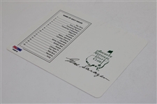 Gene Sarazen Signed Augusta National Scorecard PSA/DNA #F40613