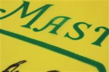 Ben Crenshaw Signed 1995 Masters Yellow with Green Logo Flag w/Dates JSA ALOA
