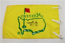 Ben Crenshaw Signed 1995 Masters Yellow with Green Logo Flag w/Dates JSA ALOA