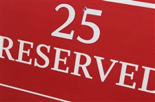 2016 Ryder Cup at Hazeltine Tournament-Used 'Past Captain' Reserved 14x14 Parking Sign
