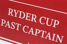 2016 Ryder Cup at Hazeltine Tournament-Used 'Past Captain' Reserved 14x14 Parking Sign