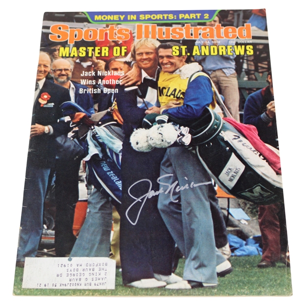 Jack Nicklaus Signed 1978 Sports Illustrated Magazine - July 24th JSA ALOA