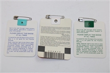 Nick Faldo Signed 1989, 1990, & 1996 Masters Tournament SERIES Badges JSA ALOA