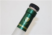 Fuzzy Zoeller Signed 'Fuzzy's Ultra Premium Vodka Empty Bottle in Gold JSA ALOA