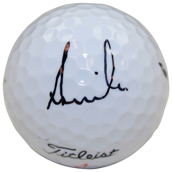 Annika Sorenstam Signed Masters Logo Golf Ball JSA ALOA