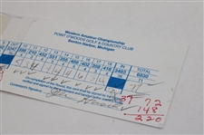 Joel Hirsch Signed Western Amateur Championship Scorecard