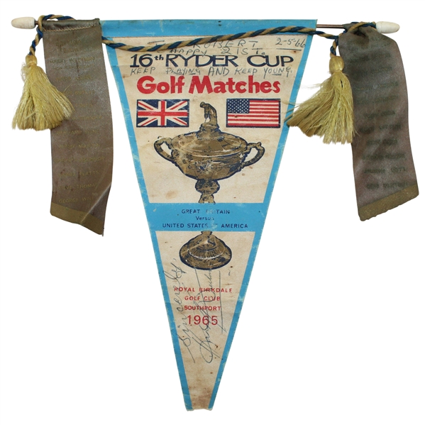 1965 Ryder Cup at Royal Birkdale Club Flag