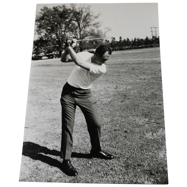 Tony Lema B & W Mid-Swing Photo
