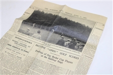 1931 Open Championship at Carnoustie Newspaper Articles From Henry Cotton Estate