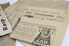 1931 Open Championship at Carnoustie Newspaper Articles From Henry Cotton Estate