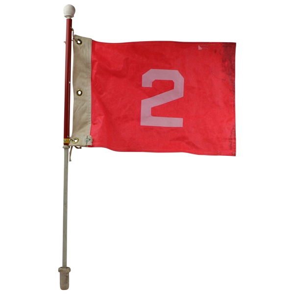 #2 Pin Flag With Golf Ball On Top