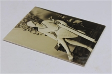 Original Photo Of Flapper Girl With Golf Bag