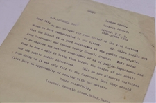 Correspondence About 1923 School Cricket Match 'Scuffle' And T. H. Cotton