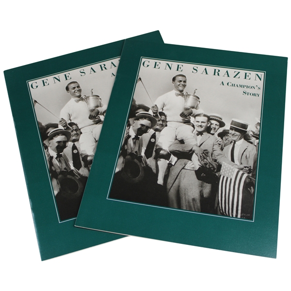 Two (2) Copies Of 1992 Gene Sarazen A Champions Story