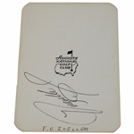 Fuzzy Zoeller Signed Augusta National Par 3 Course Scorecard