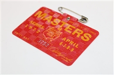 1972 Masters Tournament SERIES Badge #3752- Jack Nicklaus Winner