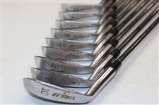 Ben Crenshaw's Personal Match Used Yonex 2-10 Iron Set