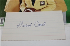 Meridith, Gifford & Cosell Signed 1980 Oct Inside Sports Cover Only & ABC Sports Button JSA ALOA