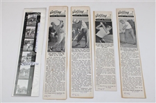 Jack Nicklaus Original Lester Nehamkin Photos & Negatives w/ Articles & 1980 U. S. Open Press Badge