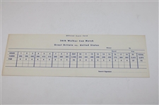 Littler Signed 1963 Menu, Miller Signed Cut, Johnny Miller Extra Buttons & 1973 Walker Cup Scorecard JSA ALOA