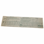 Andy North Signed 1988 US Open at The Country Club Official Scorecard