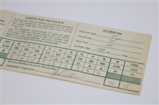 Andy North Signed 1988 US Open at The Country Club Official Scorecard