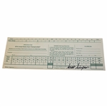 Scott Simpson Signed 1987 US Open at Olympic Club Official Scorecard 