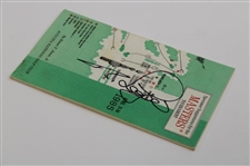 Bernhard Langer Signed 1985 Masters Tournament Spectator Guide JSA ALOA