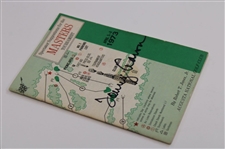 Tommy Aaron Signed 1973 Masters Tournament Spectator Guide JSA ALOA