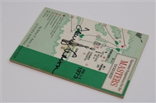Tommy Aaron Signed 1973 Masters Tournament Spectator Guide JSA ALOA