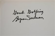 Byron Nelson Signed 1988  'Byron Nelson's Winning Golf' Book JSA ALOA