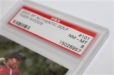 2003 Sp Authentic Golf #101 Tiger Woods PSA NM-MT 8 Ltd Ed 21/200 #15028957